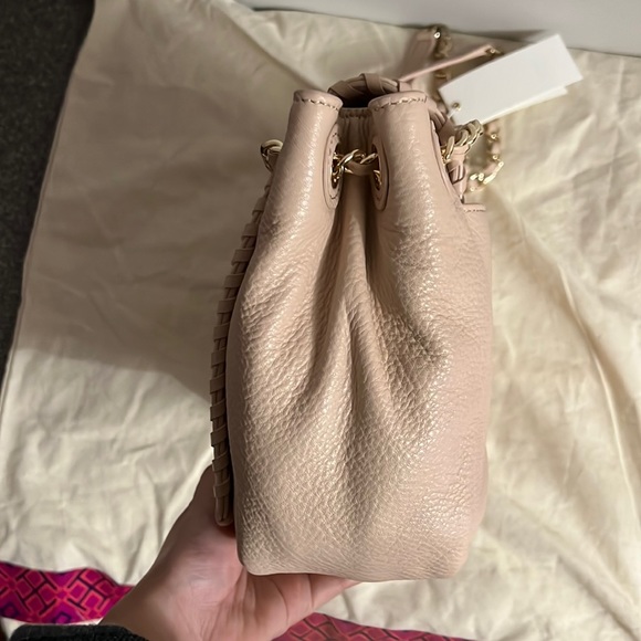 SOLD-Authentic brand new with tag Tory Burch pale pink messenger bag - Picture 10 of 13